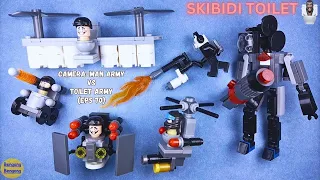 Speed Build Skibidi Toilet LEGO: Building Cameraman Army vs Skibidi Toilet Army (Skibidi Toilet 70)