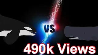 Aircraft killer whale vs Sperm whale (Stick nodes animation)