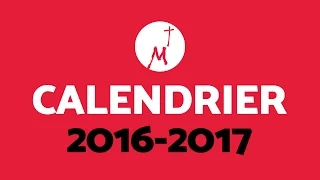 Calendrier 2016-2017