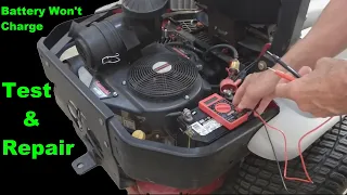 How to Test the Charging System on Small Engine Equipment - Battery not Charging Fix