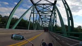 MOTOGUZZI V7 SPECIAL 850 Dan Tag ride through Frenchtown NJ and surrou