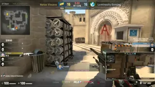 Zeus wallbanged but beat FalleN - NAVI vs Luminosity MLG CS:GO Major Championship: Columbus Final