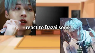 BSD react to Dazai sons as Minho and Jeongin (AU DESCRIPTION)