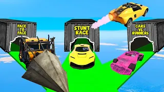 3 IN 1 OP STUNT RACE 🤩 (GTA 5 FUNNY MOMENTS) - Black Fox Tamil Gaming
