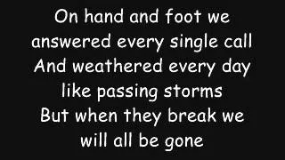 Rise Against: I Don't Want To Be Here Anymore (Lyrics)