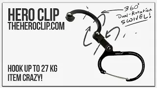 Heroclip SMALL | 360 Versatile Rotating Carabiner Hook Clip | Unboxing Sunday