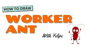 How to Draw A Cartoon Ant: Worker Ant