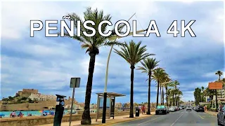 Peñiscola (Castellon, Valencia, España) Conduciendo 4K Viaje en Coche