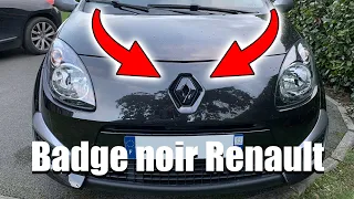 BADGE NOIR A COLLER SUR VOTRE LOGO RENAULT !