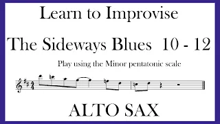 The Sideways Blues - ALTO SAX - Phrases 10 - 12