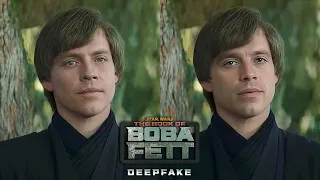 Sebastian Stan as Luke Skywalker in The Book of Boba Fett [ DeepFake ]