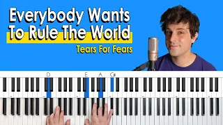 How To Play “Everybody Wants To Rule The World” [Piano Tutorial/Chords for Singing]