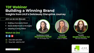 TDF Webinar E6 - Building a Winning Brand-Insights from LAL's Deliciously Disruptive Journey