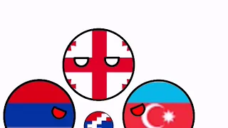 georgia armenia azerbaijan countryballs