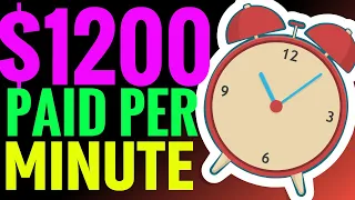 Get Paid Per Minute & Earn $1200 In Passive Income For Free! Make Money Online