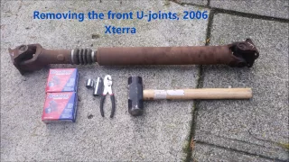 Front driveshaft ujoint removal, 2006 Xterra