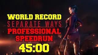 Resident Evil 4 Remake Separate Ways Professional Speedrun 45:00 (Former World Record)