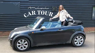 MY MINI CONVERTIBLE CAR TOUR / WHAT'S IN MY CAR (COOPER)