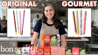 Pastry Chef Attempts to Make Gourmet Pocky | Gourmet Makes | Bon Appétit