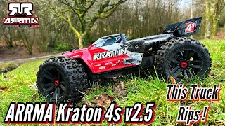 Arrma Kraton 4s V2.5 First Bash: This Truck Rips Hard!