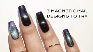 art of magnetics ✦ 3 magnetic nail designs to try