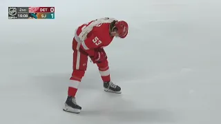 Moritz Seider Leaves Game After Taking Shot To The Face