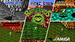 Battletoads [1991] Game Boy vs NES vs Game Gear vs Genesis vs Amiga (Version Comparison)