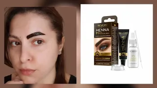 Unboxing and application of HENNA PRO COLORS FOR EYEBROWS AND EYELASHES 🔥