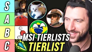 RANKING EVERY MSI TIERLIST FROM LEAGUE ANALYSTS - MSI 2024 TIERLISTS TIERLIST | YamatoCannon