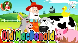 Old MacDonald Had A Farm Wheel of Fortune + More Nursery Rhymes & Kids Songs || EduFam