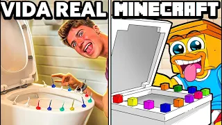 Fiz Trolagens da VIDA REAL no Minecraft