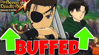 NEW EREN AND LEVI BUFFED ALREADY! HOW GOOD ARE THEY NOW?! | Seven Deadly Sins: Grand Cross