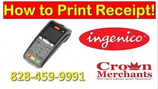 How to re-print a receipt on the ingenico