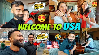 Welcome To USA 🇺🇸 Hamara Dusra Ghar ❤️ Sakshi Didi ne Emotional Kar Diya