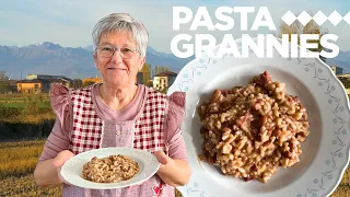 How to make a delicious Arborio rice and beans dish called Panissa! | Pasta Grannies
