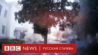 Бомбежка в Карабахе. Включите звук