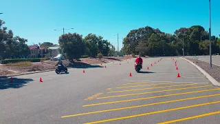 Elite motorcycle training- Santa vs Steve 2021