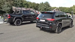 702HP Dodge RAM 1500 TRX vs 1000HP Jeep Cherokee Trackhawk