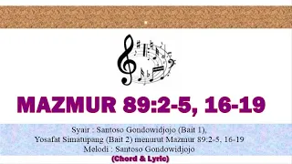 Mazmur 89:2-5, 16-19 (Chord & Lyric)