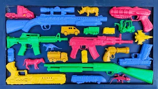 Wow!! Membersihkan Nerf Shotgun, Assault Rifle, Pistol Glock, Ak47, M16, Pistol Revolver, Mobil Box