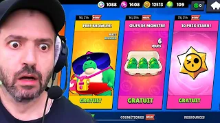 CADEAUX GRATUITS de ZINZIN à RÉCUPÉRER MAINTENANT !! 😱🔥 Merci Brawl Stars 🎁 BRAWLER GRATUIT 🫶