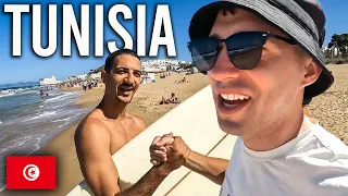 Tunisians welcome us like brothers at Tunis Beach 🇹🇳