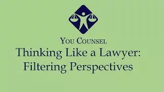 How to think like a Lawyer: Filtering Perspectives