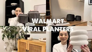 Walmart Viral Planters || Affordable Walmart Decor