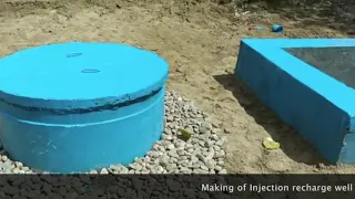 Step by step making of Injection recharge well rainwater harvesting system