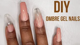 Valentines Day Nails At Home | Clear Baby Boomer Nails| Madam Glam Polygel