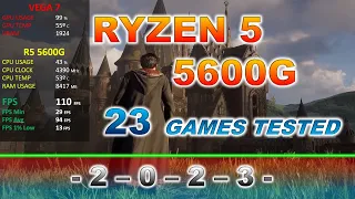 Ryzen 5 5600G (VEGA 7) + 16gb 2x8 @ 3200 - 23 Games Tested (Review in 2023)