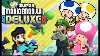 New Super Mario Bros U Deluxe - Part 3 - Luigi and Co Challenging Journey! Wonderous 100 SECONDS?!