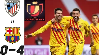 Athletic Club VS Barcelona | 0-4 | Copa del rey Final