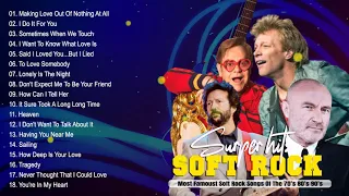 Elton John, Bee Gees, Air Supply, Phil Collins, Queen Style 💗 Best Soft Rock Songs 70s 80s 90s